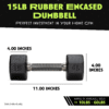 octo rubber dumbbell (sold individually) octo rubber dumbbell (sold individually)