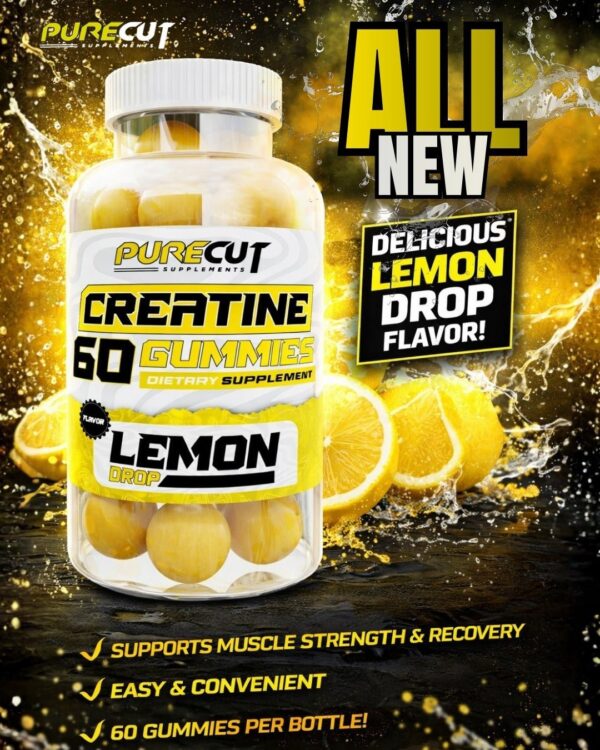 pure gains // advanced creatine gummies lemon drop