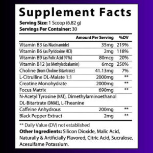 pure hype // high stim preworkout