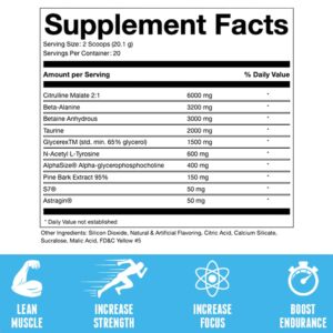 Pure Swole Non Stim Preworkout - Pure Cut Supplements