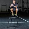 steel plyo boxes – heavy duty plyometric jump platforms with anti slip rubber top – available in 12", 18", and 24" heights – stackable, stable, built for strength and conditioning