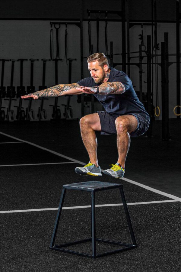 steel plyo boxes – heavy duty plyometric jump platforms with anti slip rubber top – available in 12", 18", and 24" heights – stackable, stable, built for strength and conditioning