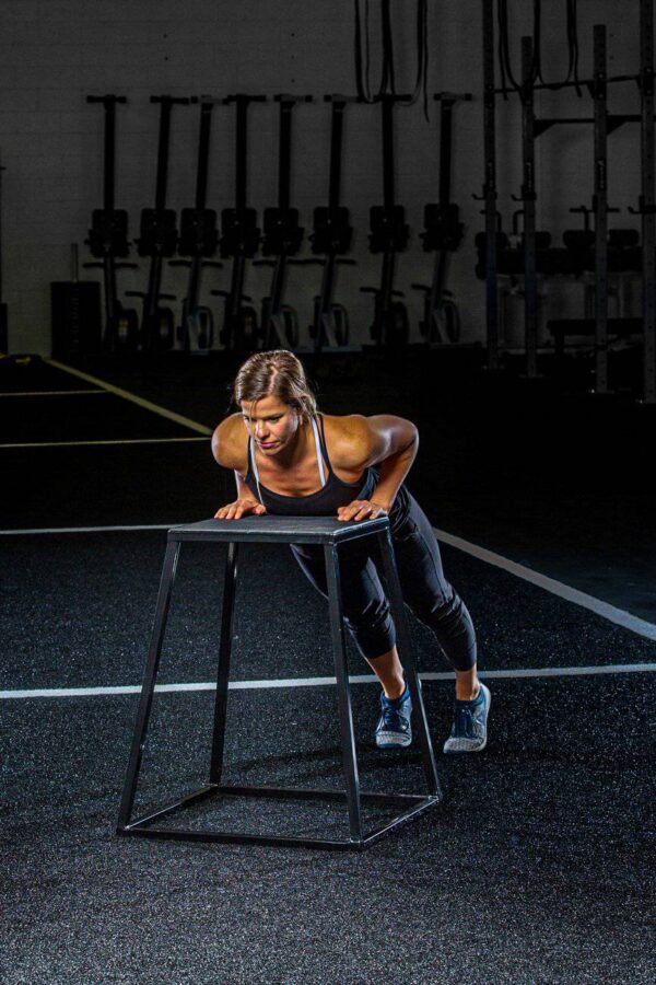 steel plyo boxes – heavy duty plyometric jump platforms with anti slip rubber top – available in 12", 18", and 24" heights – stackable, stable, built for strength and conditioning