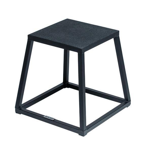 steel plyo boxes – heavy duty plyometric jump platforms with anti slip rubber top – available in 12", 18", and 24" heights – stackable, stable, built for strength and conditioning